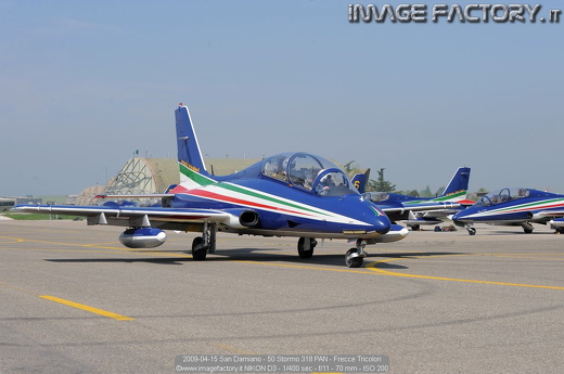 2009-04-15 San Damiano - 50 Stormo 318 PAN - Frecce Tricolori